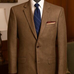 Michael Kors Houndstooth Modern-Heritage Blazer Men's Size 42L Refined Hipster